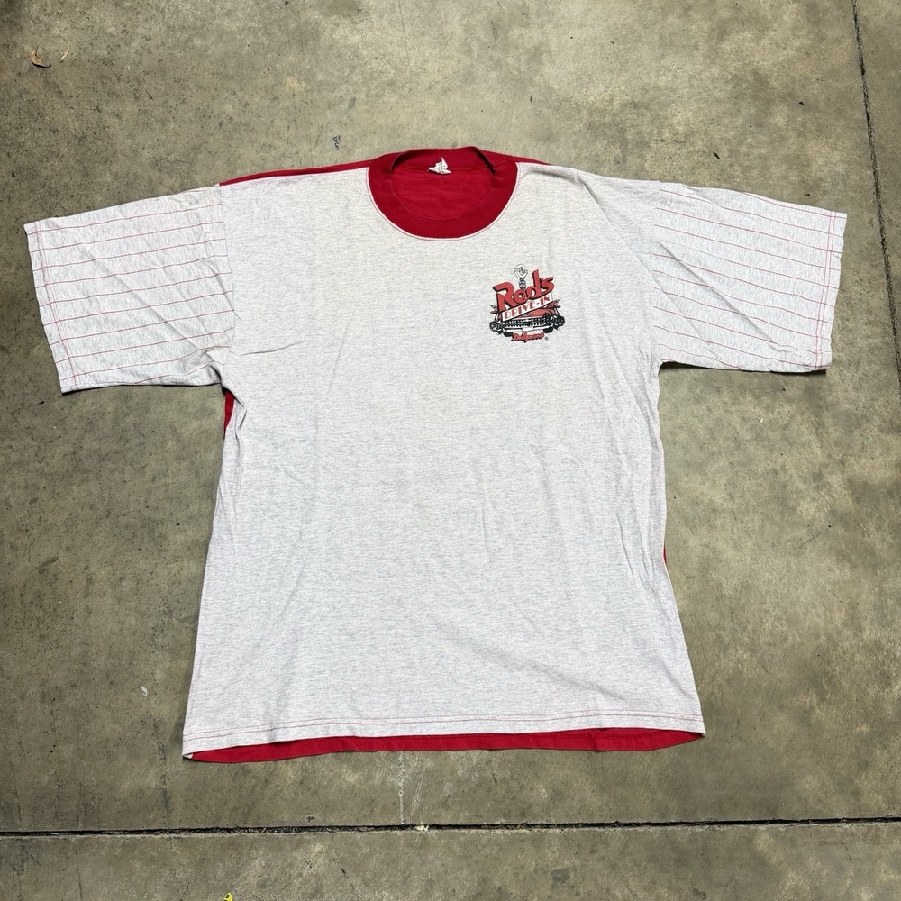 Vintage Dolly Parton Shirt Dollywood 90s Rocks Drive-In Gray Red Mens XL